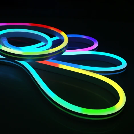 Светодиодная лента Elektrostandard 12V 7W IP65 Набор гибкого одностороннего неона 48Led 5050 RGB, 5м