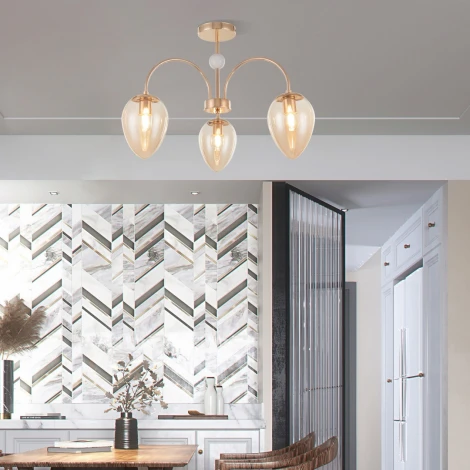 Потолочная люстра на штанге Arte Milano Napoli 327619/3 FG+WH (220V)