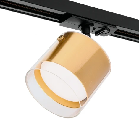 Трековый светильник однофазный Wolta WTL-GX53/07G под лампу GX53 Золотой ORO