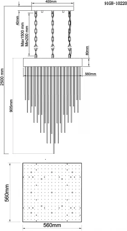 Потолочная люстра Garda Decor 91GH-10220