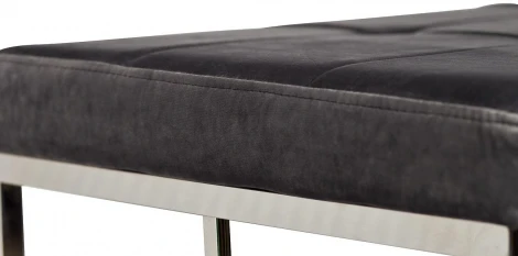 Банкетка Garda Decor 47ED-BEN005-GR (Хром/Серый)