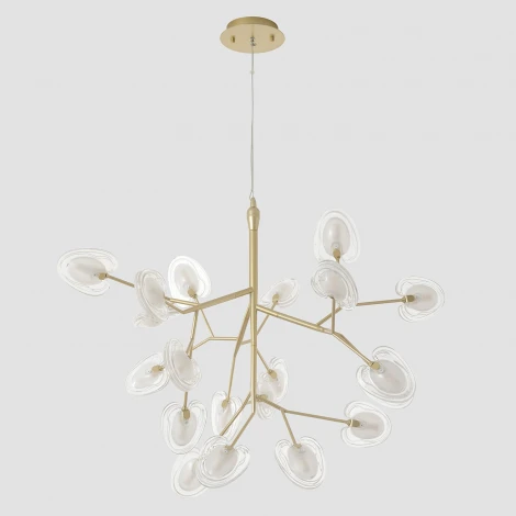 Подвесной светильник Crystal Lux SOLE SP20 GOLD (220V, на тросе, листья)