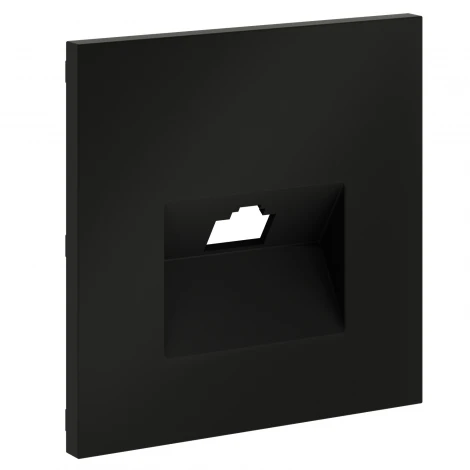 Накладка для розетки компьютерной RJ45 Voltum S70 VLS001308 (черный матовый)