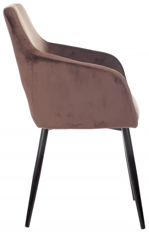 Кресло Бюрократ CH-380F мокко Italia 6 на ножках металл черный