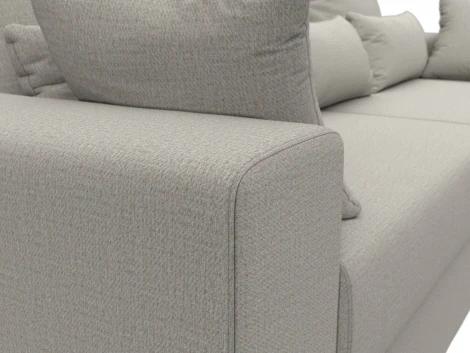 Диван прямой Майами (Бежевый/Рогожка) Лига Диванов арт.121152