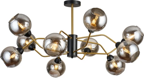 Потолочная люстра на штанге Imex MD.9083-10-S-BK+COP