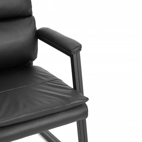 Кресло Планет C/Planet S (на полозьях) кож/зам, черный, 36-6 Tetchair 25930