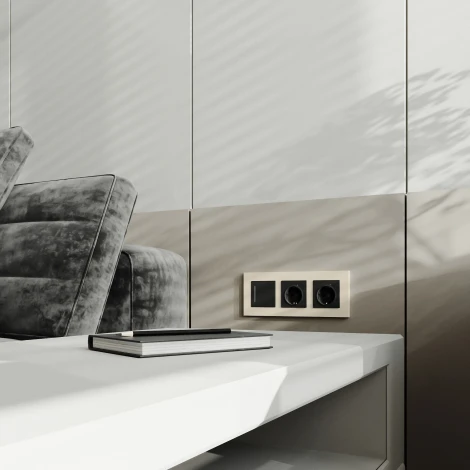 Рамка на 3 поста (айвори софт) Werkel W0032962 (a062808)