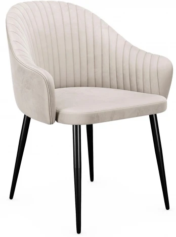 Стул DikLine 440 C103 крем, ножки черные арт.00-00072792