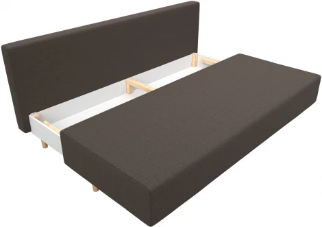 Диван прямой Лига-033 (Коричневый/Рогожка) Лига Диванов арт.124194