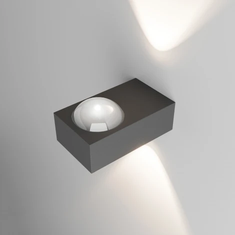 Уличный настенный светильник со светодиодами IP54 Elektrostandard Lenses 35191/W (a070452) (220V)