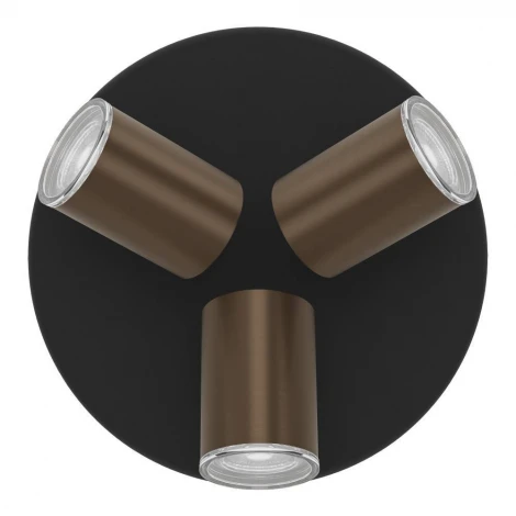 Спот потолочный Eglo Consuma 1 300591 3X5W(GU10) IP44 сталь бронзовый черный