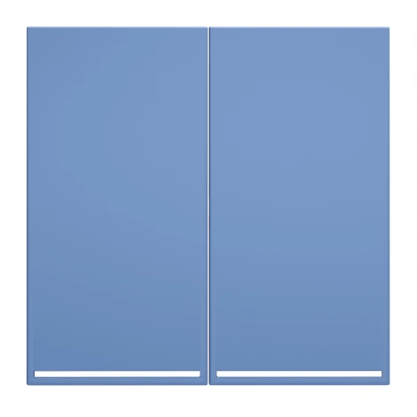 Клавиши для выключателя/переключателя двухклавишного с подсветкой (деним) Voltum S70 VLS000415