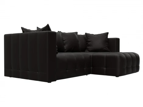 Диван угловой Лига-052 НПБ угол универсальный (ЛДСП,Брус,Фанера/Пластик/Экокожа/Коричневый) Лига Диванов 129911