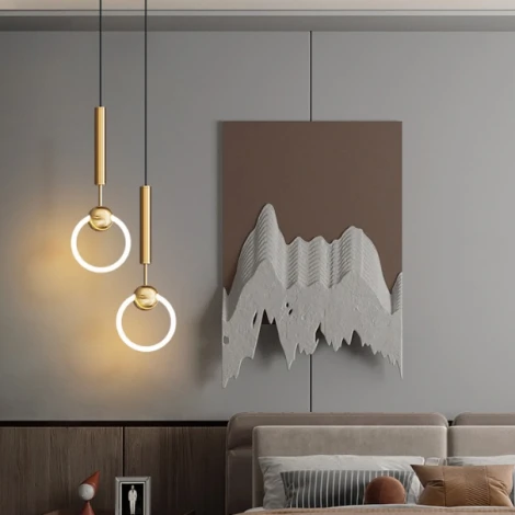 Подвесной светильник Finnur Ring D20 Brass ImperiumLoft Finnur-Ring01 (LED, 220V, на проводе, кольцо)