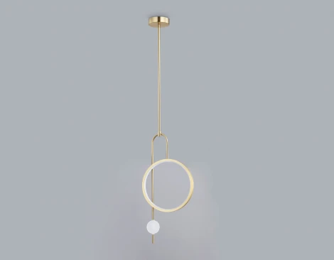 Подвесной светильник светодиодный на штанге Ambrella COMFORT FL66437 (220V, кольцо)