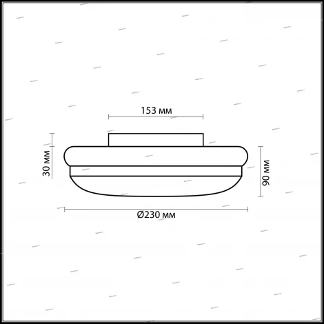 Настенно-потолочный светильник Odeon Light Ibra 2401/1C