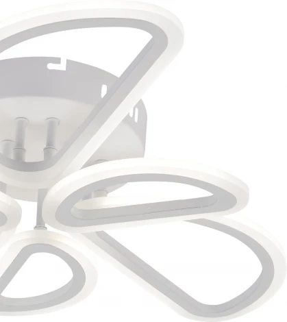 Потолочная люстра Escada Archer 10270/6LED 61Вт, металл/акрил, белый/хром (регулировка яркости, 220V, пульт управления)