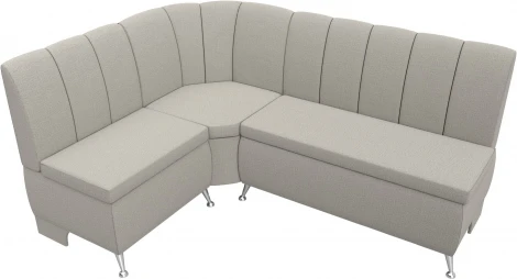 Диван кухонный угловой Кантри левый угол (Бежевый/Рогожка) Лига Диванов арт.122500L