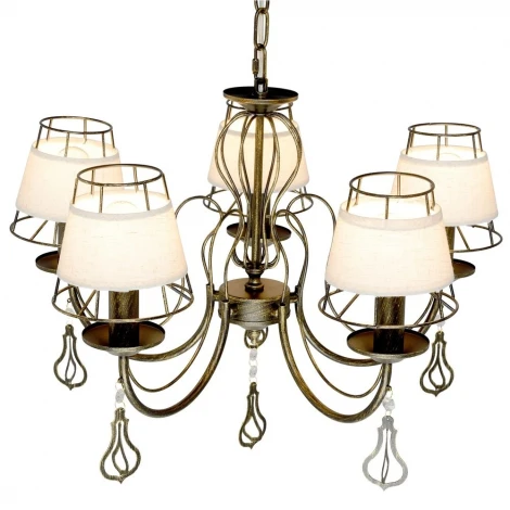 Подвесная люстра Максисвет Текстиль 2-6576-5-BKS E14