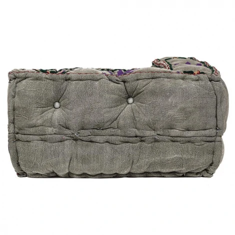 Модуль мягкий угловой Secret De Maison SOL (mod. 10234) серый с цветами (cotton velvet)