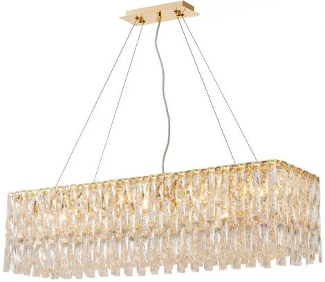 Подвесная люстра хрустальная Favourite Robby 4722-10P (220V, на тросе)