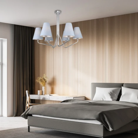 Потолочная люстра на штанге Escada Stanza 2111/6P E14*40W Chrome