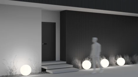 Наземный светильник уличный Erda O594FL-01W1 (220V, шар, IP54)