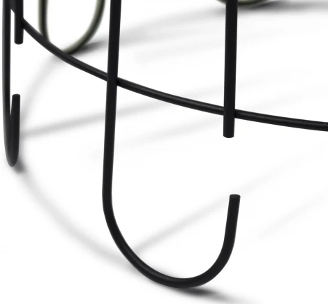 Столик кофейный Sheffilton SHT-CT26 черный муар / прозрачный лак