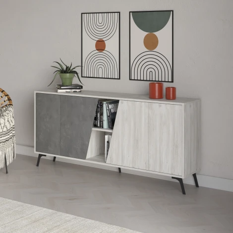 Комод FIONA CONSOLE 180 (ЛДСП/Белый) LEVE