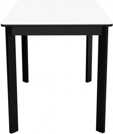 Стол DikLine LK110 Керамика Mono white (белый матовый) /подстолье черное/опоры черные арт.00-00075473