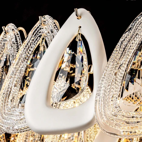 Подвесная люстра хрустальная Modelux ML.6775.600 GD