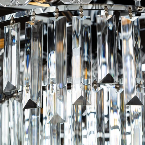 Подвесная люстра Arte Lamp Nicoletta A1051SP-8CC (220V, хрусталь, на тросе)