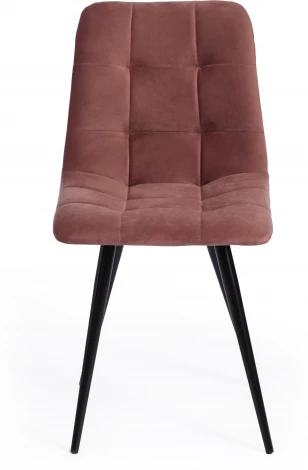 Стул CHILLY (mod. 7095-1) / 1 шт. в упаковке (Ткань,Металл /Коралловый,Черный)