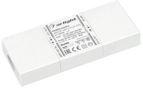 Блок питания ARV-SP-48012-FLAT-PFC (48V, 0.25A, 12W) (Arlight, IP20 Пластик, 5 лет) 052078