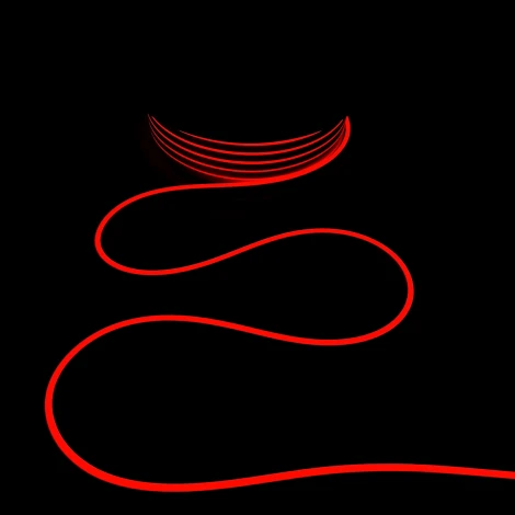 Односторонний Гибкий Неон 6х12мм Красный 12В, IP65 Laitcom FR-23523