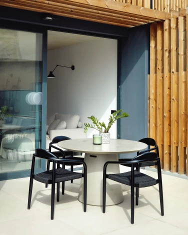 Стол уличный La Forma (ex Julia Grup) Itai (Серый/ Железо,Цемент)