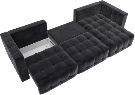 Диван угловой Лига-052 НПБ Лонг угол универсальный Лига Диванов (Велюр) арт.128822