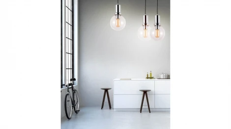 Подвесной светильник Lumina Deco Dorito LDP 1212-150 GY+CHR (220V, на проводе, шар)