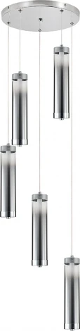 Подвесной светильник (11061/5P Chrome) Indigo Rilucente V000147L (LED, 220V, на проводе, круглые)