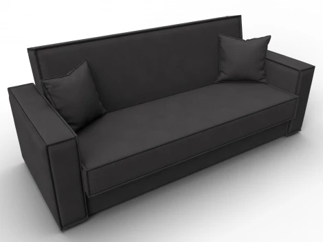 Диван-книжка Куба (ДСП,ЛДСП/Пластик/Замша/Коричневый) Лига Диванов 127460