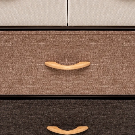 Комод Локи 4 ящ., Каркас Коричневый, Бежевый/Светло-коричневый/Темно-коричневый 2500000183492 Leset