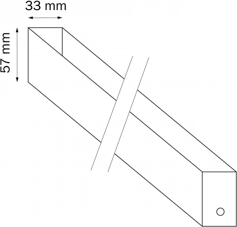 Однофазный шинопровод накладной двухконтактный 220V Lightstar Teta Barra 505027