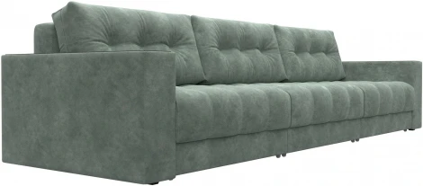 Диван прямой с декором Лига-049 НПБ Лонг Лига Диванов (Велюр) арт.128429