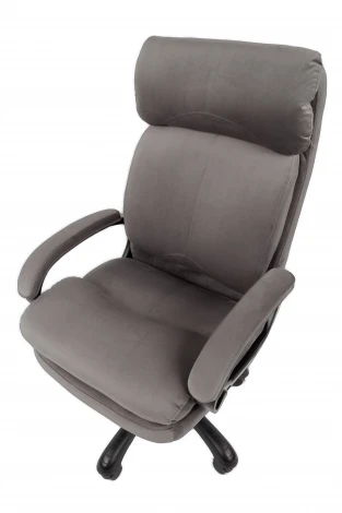 Кресло Chairman Home 505 Россия ткань Т-55 серый (черный пластик)
