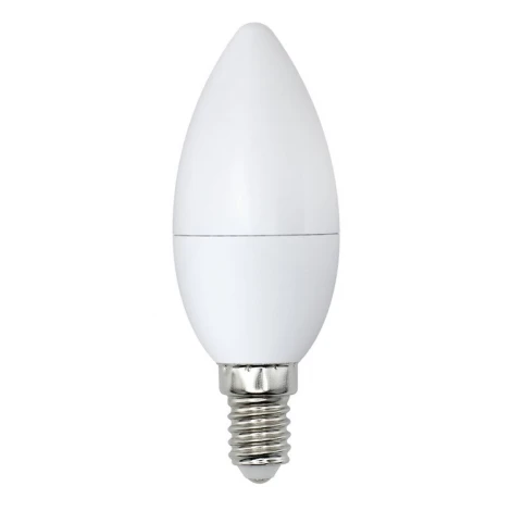 Лампочка светодиодная свеча белая E14 9W 4000K Volpe LED-C37-9W/NW/E14/FR/NR