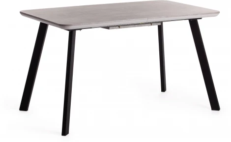 Стол обеденный NELSON МДФ/ЛДСП/металл, 128-170х80х75 см, Бетон/Черный Tetchair 18994