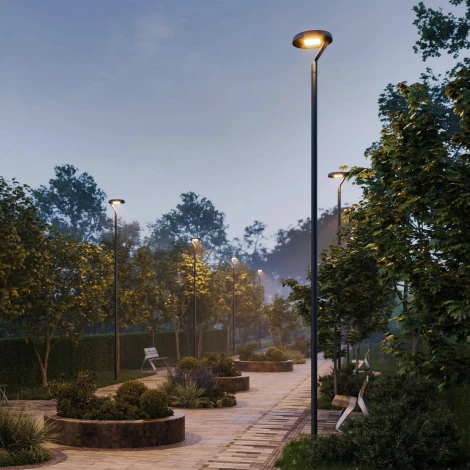 Уличный консольный светильник светодиодный ALT-DEKKEL-50W Warm3000 (BK, 145x40 deg, 230V) (Arlight, IP65 Металл) 051858