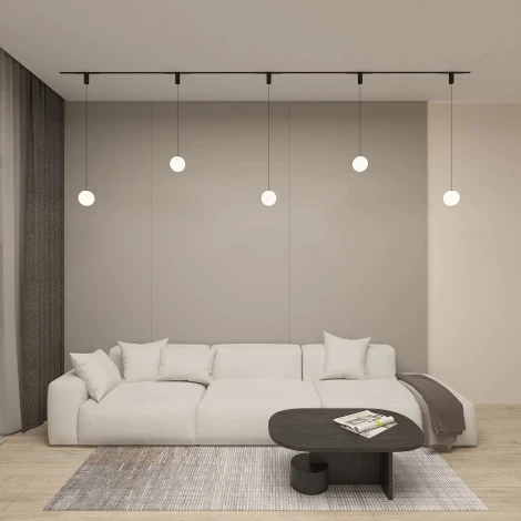 Трековый светильник LED с ПДУ 220V Denkirs Smart Mon DK8052-BK (шар)