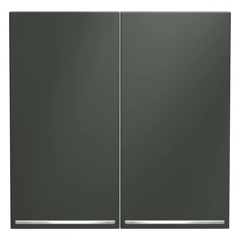 Клавиши для выключателя/переключателя двухклавишного с подсветкой Voltum S70 VLS000406 (титан)